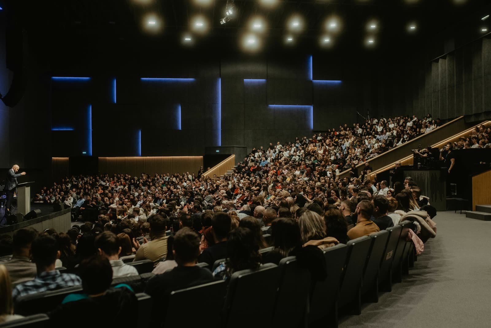 Supporting visual for a conference and corporate event audience
